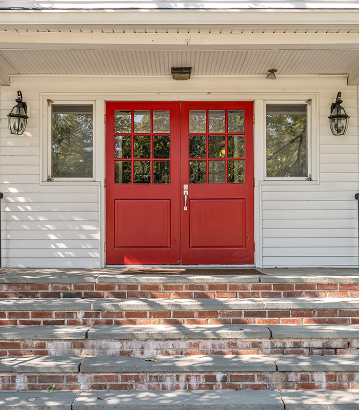 Brookside Community Club front door Brookside Community Club front door